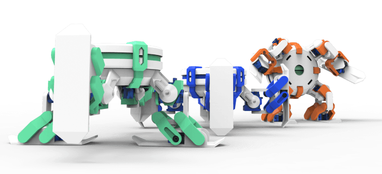 Three CYOBot robot configurations